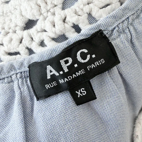 A.P.C. • Oxford Shift Dress in Bleu - Picture 10 of 11